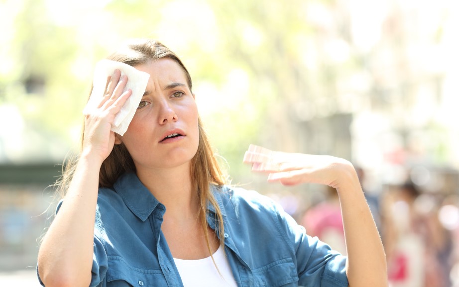 הזעה מוגברת